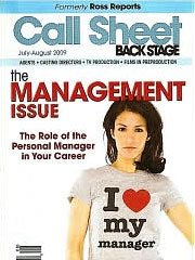 CALL SHEET BY BACK STAGE magazine subscription