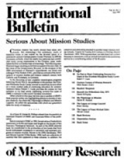 International Bulletin of Missionary Research  magazine subscription